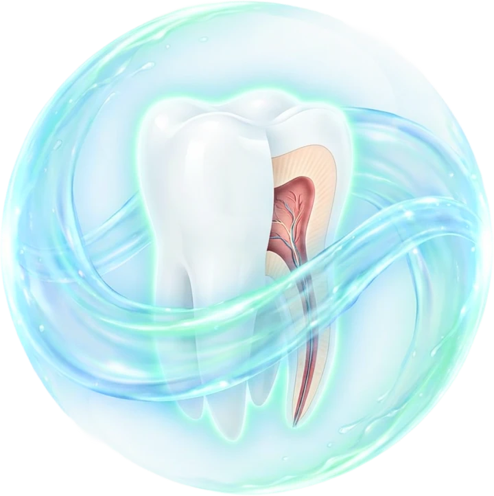 DentaBiome illustration of supported oral microbiome balance